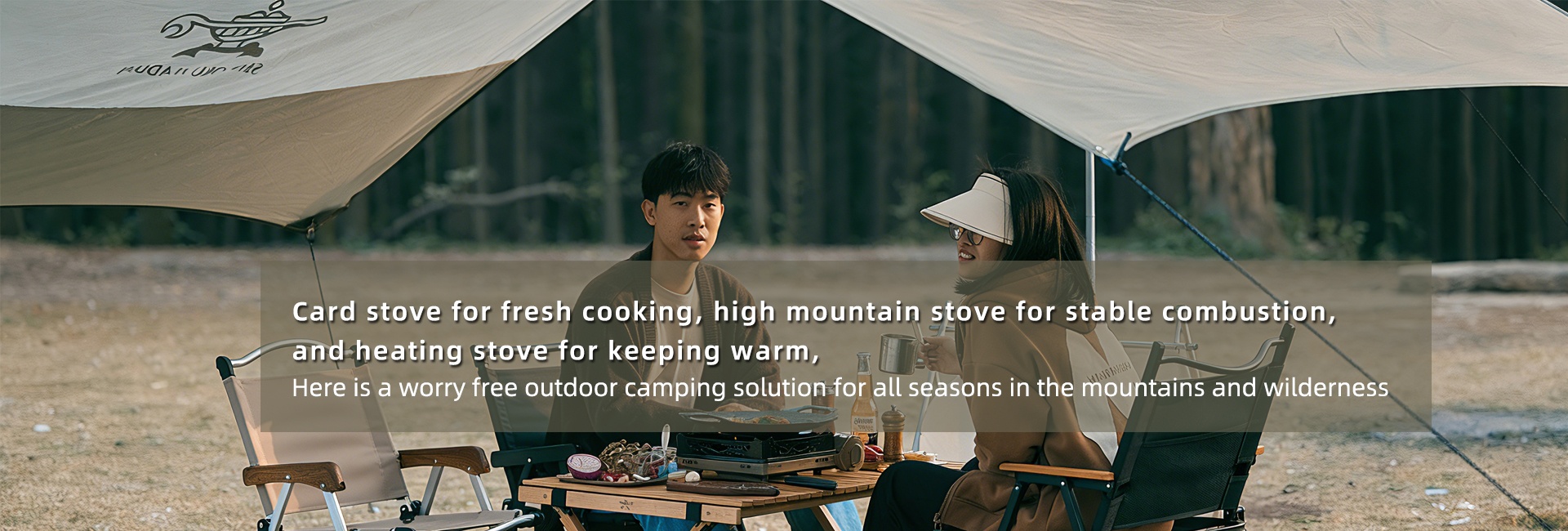 Card stove for fresh cooking, high mountain stove for stable combustion, and heating stove for keeping warm, Here is a worry free outdoor camping solution for all seasons in the mountains and wilderness